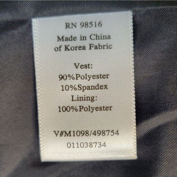 Coldwater Creek Black Velvet Vest Single Breasted Women's Plus Size 16 - Picture 11 of 13